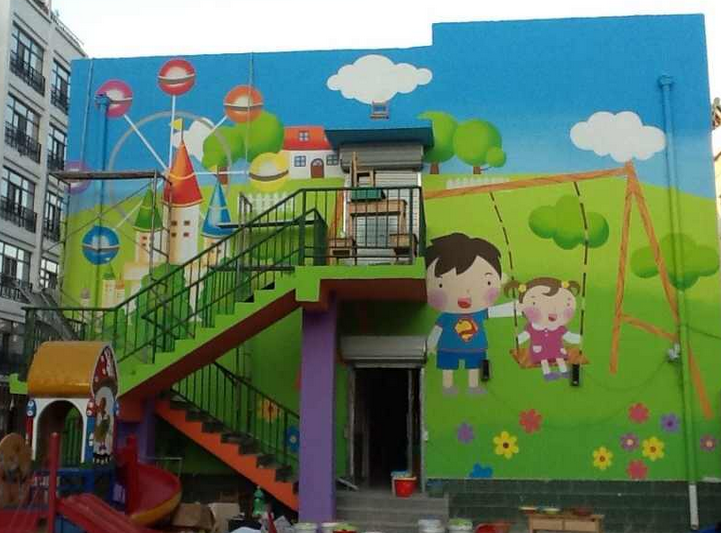 幼兒園建筑彩繪設計需要整體規劃